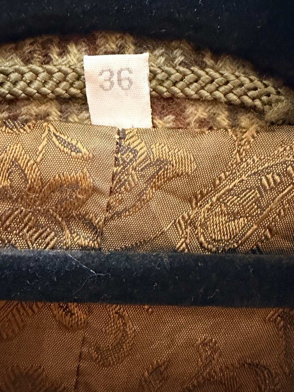 Marcona VINTAGE Tan & Brown Wool-Blend Blazer - Picture 5 of 5